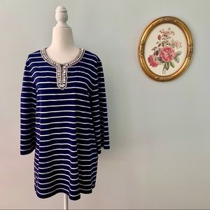 Jones New York Striped Top
